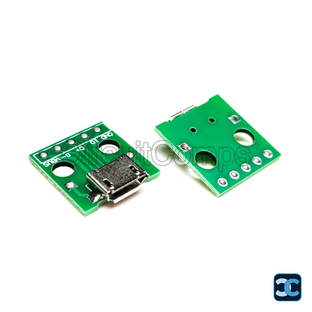 MCU Micro USB Female 5-Pin Breakout Board 5V Power Supply Module for Breadboard