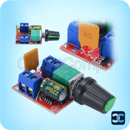 Mini 5A PWM DC Motor Speed Controller Module (3V–35V) – LED Dimmer Switch