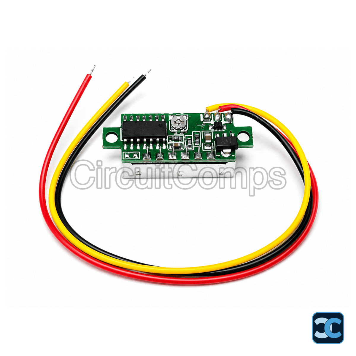 Mini 0.28 inch 3-Wire Red LED Digital Voltmeter (DC 0-100V)