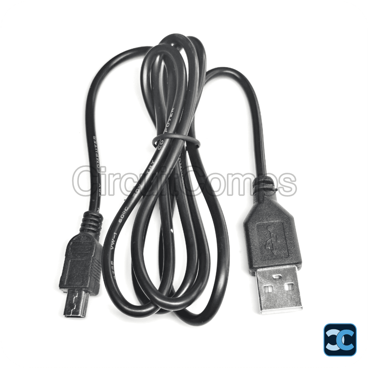 Mini USB 2.0 Cable 1 Meter - Type-A to Mini-B (Arduino Compatible)