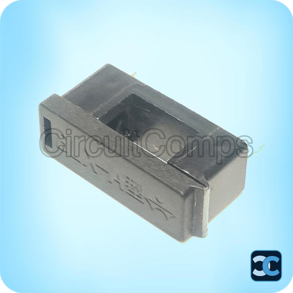 PCB Mount Fuse Holder 20x5mm 6.3A 250V with Cap