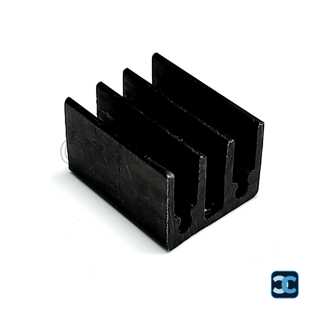 PI49 Black Anodized Aluminium Heat Sink for TO-220 – 4-Fin 22x16x12.5mm