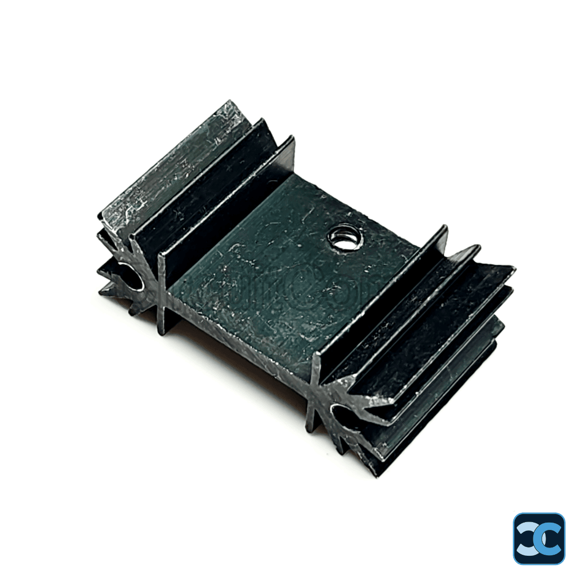 PI51 20mm Black Anodized Aluminium Heat Sink for TO-220 – MOSFETs & Voltage Regulators