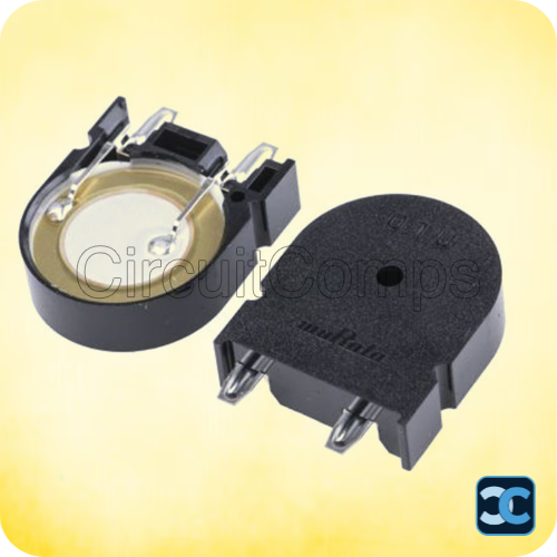 Piezo Passive Buzzer – Vertical Mount 2kHz External Drive (22×7×26.5 mm)