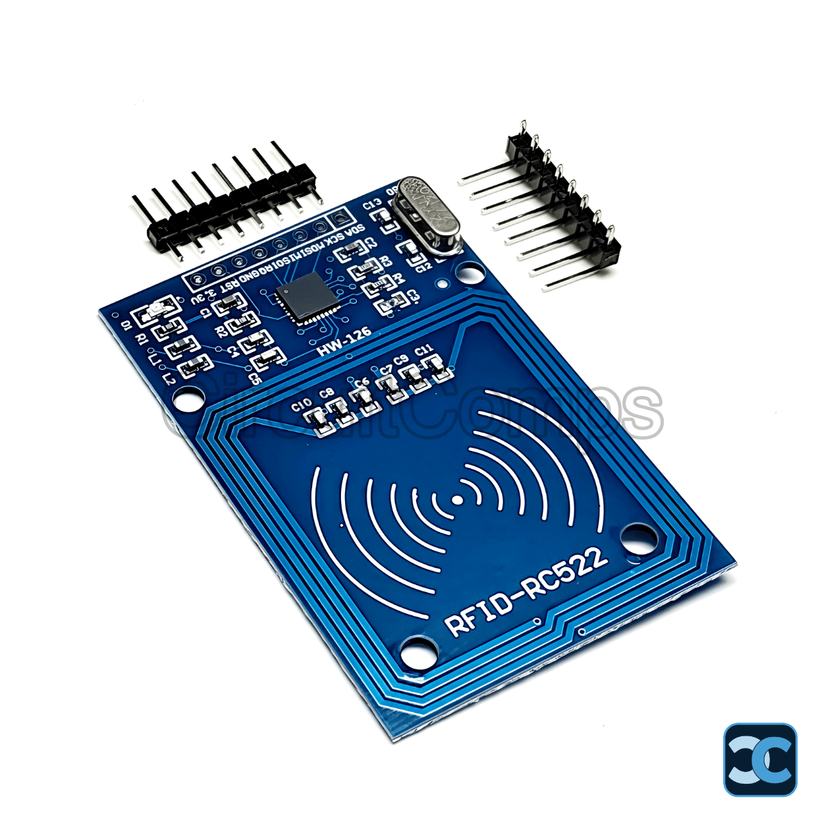 RFID RC522 13.56MHz SPI Reader/Writer Module with Mifare Card & Keychain - NXP MF-RC522