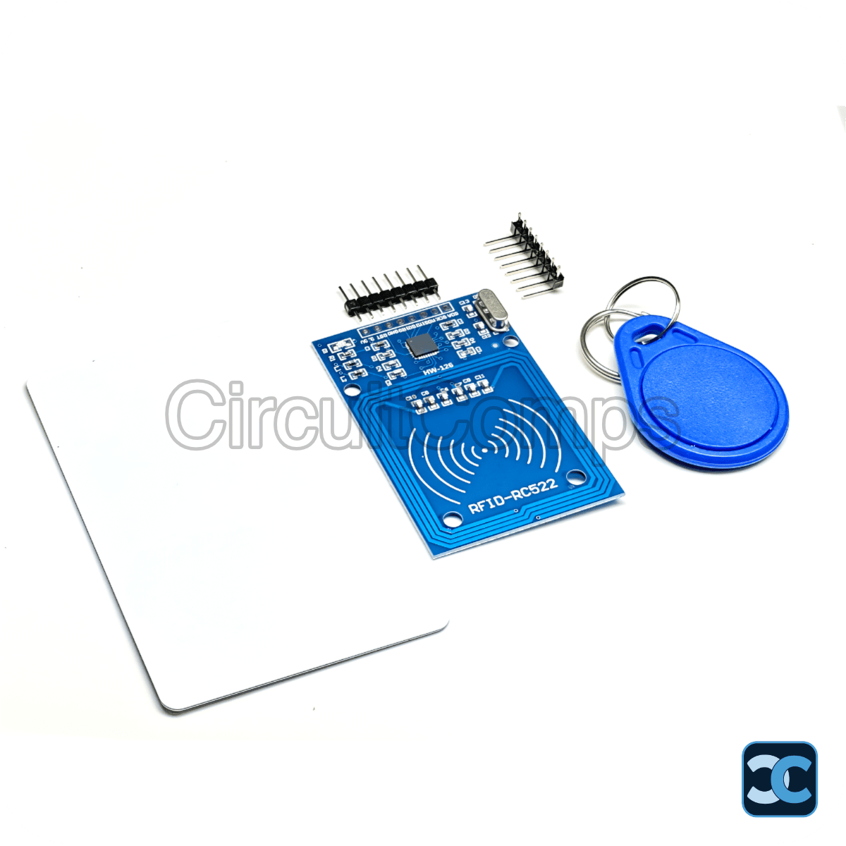 RFID RC522 13.56MHz SPI Reader/Writer Module with Mifare Card & Keychain - NXP MF-RC522