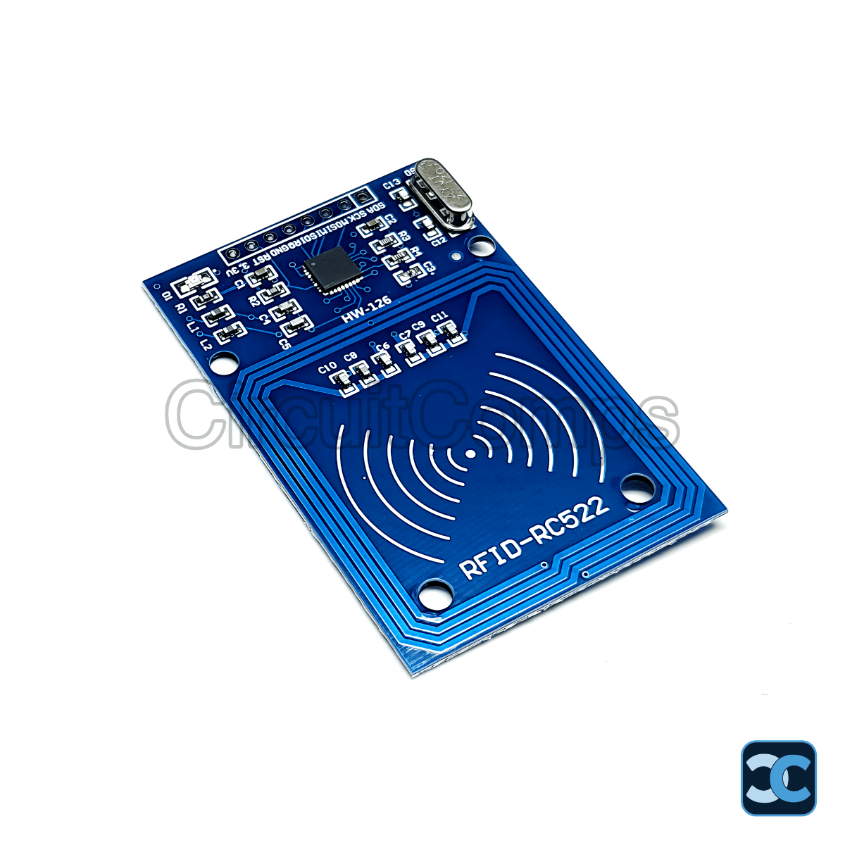 RFID RC522 13.56MHz SPI Reader/Writer Module with Mifare Card & Keychain - NXP MF-RC522