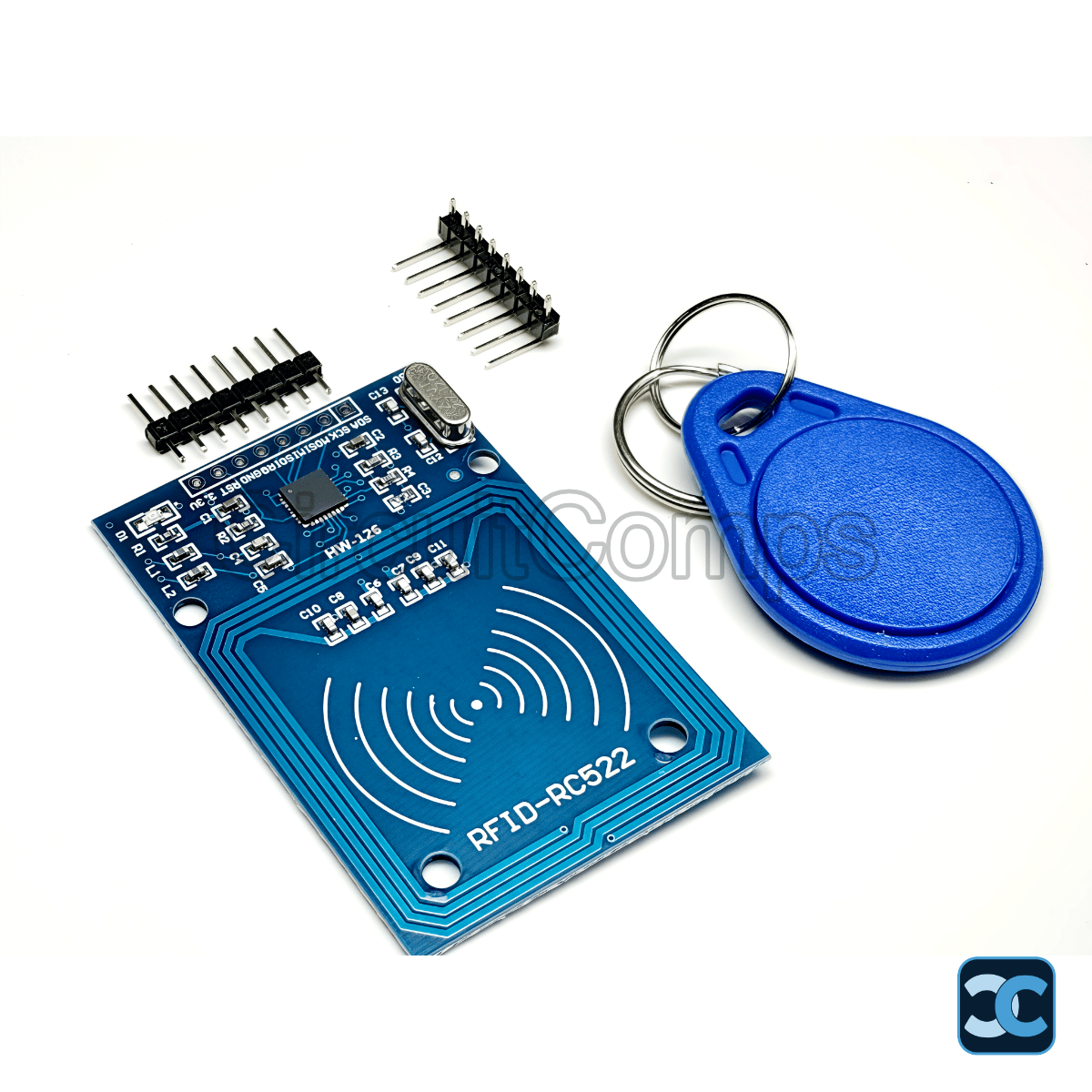 RFID RC522 13.56MHz SPI Reader/Writer Module with Mifare Card & Keychain - NXP MF-RC522
