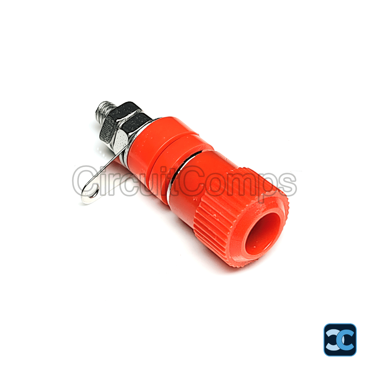 Red 4mm Banana Socket Terminal - Panel Mount
