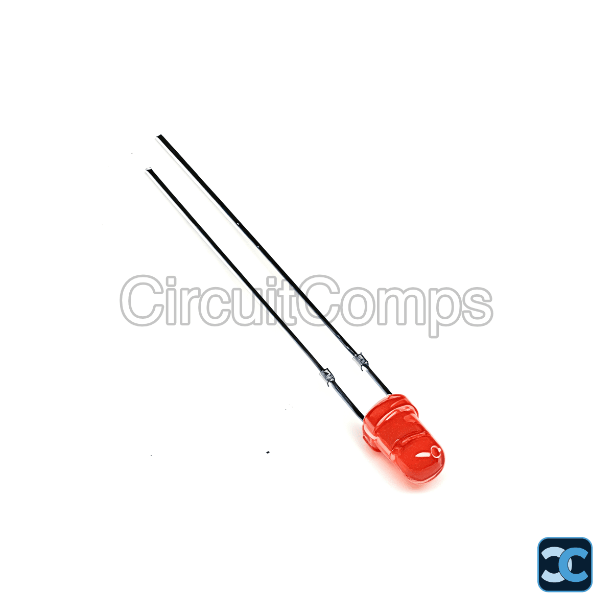Red LED 3mm Through Hole Diffused