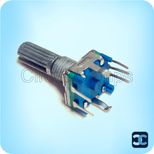 EC11 Rotary Encoder 20mm Knurled Shaft with Push Switch