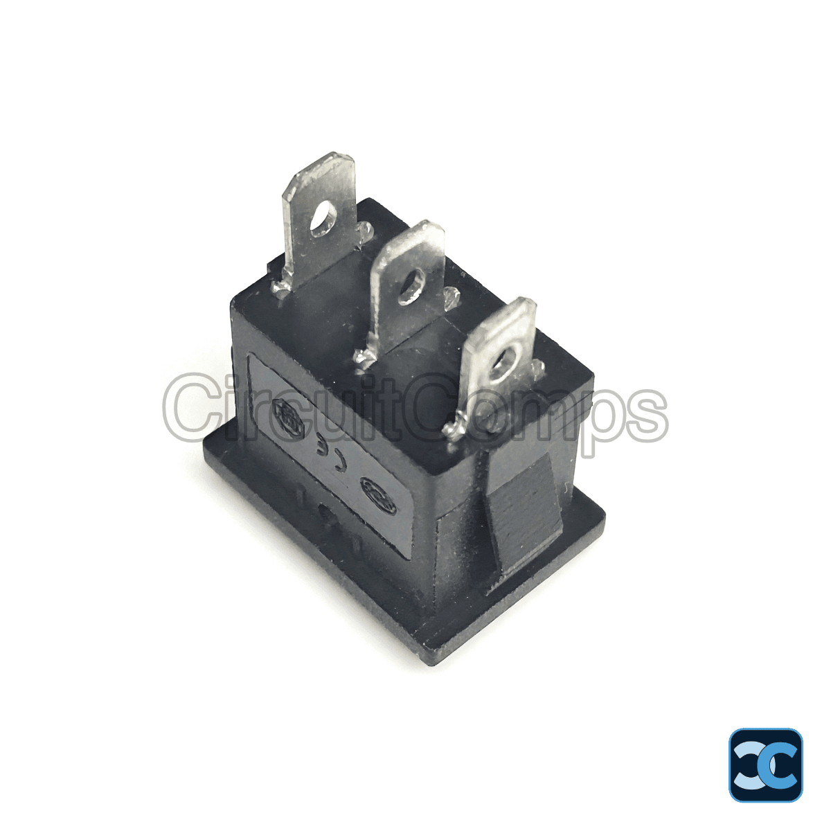 SPDT ON-OFF-ON Rocker Switch - Lock Action
