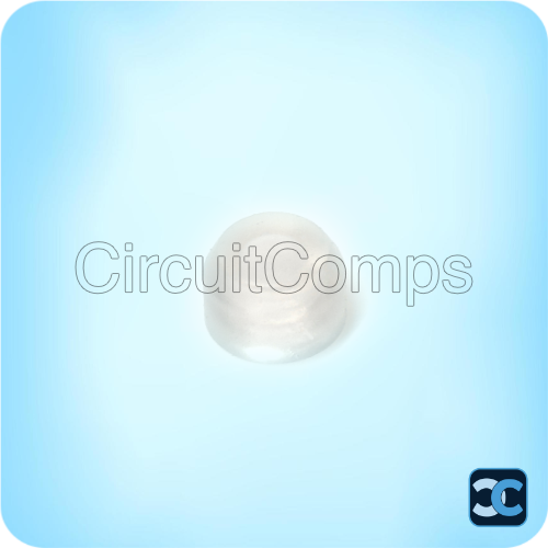 Transparent Silicone Switch Cap R6.4 Soft Flexible