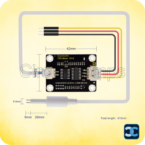 Analog TDS Water Conductivity Sensor Module Kit – Arduino-Compatible TDS Meter for Water Quality Testing