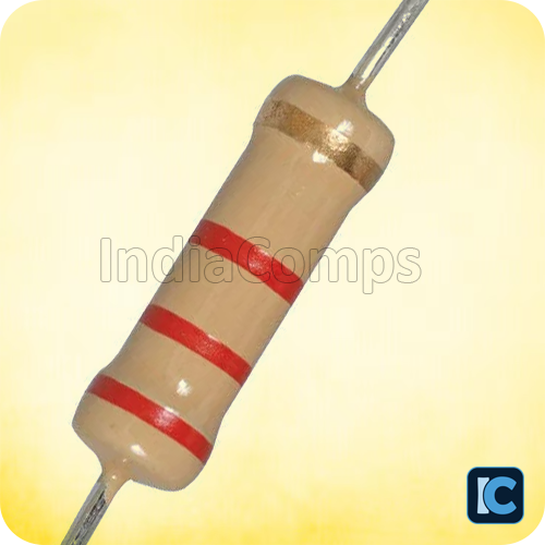 2.2K Ohm 1 Watt Resistor – 5% Tolerance (Carbon Film)