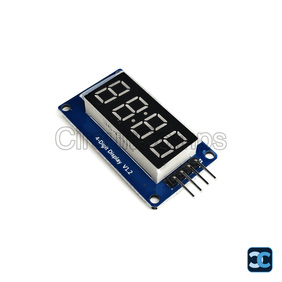 TM1637 4-Digit 7-Segment LED Display Module with Clock Display - Arduino Compatible