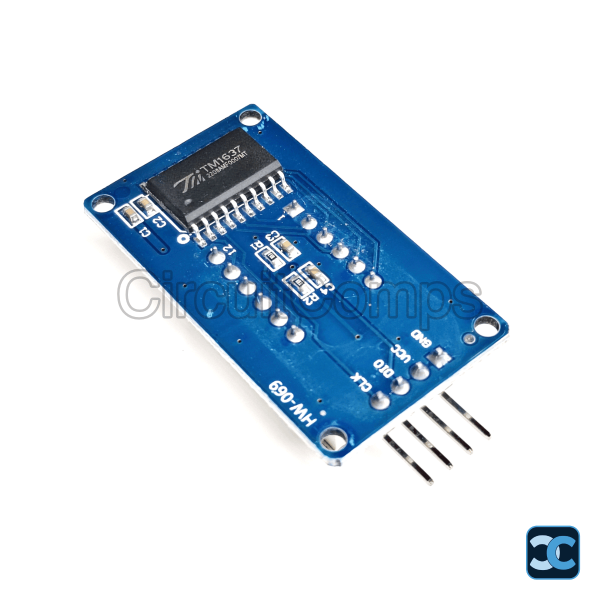 TM1637 4-Digit 7-Segment LED Display Module with Clock Display - Arduino Compatible
