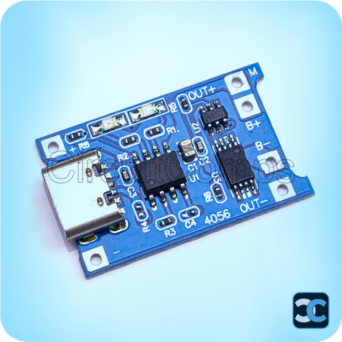 TP4056 1A Li-ion lithium Battery Charging Module With Current Protection – Type C