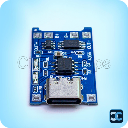 TP4056 1A Li-ion lithium Battery Charging Module With Current Protection – Type C