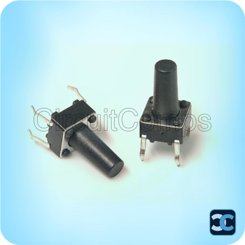 Tactile Switch 6x6x11mm 4 Pin Through Hole Momentary