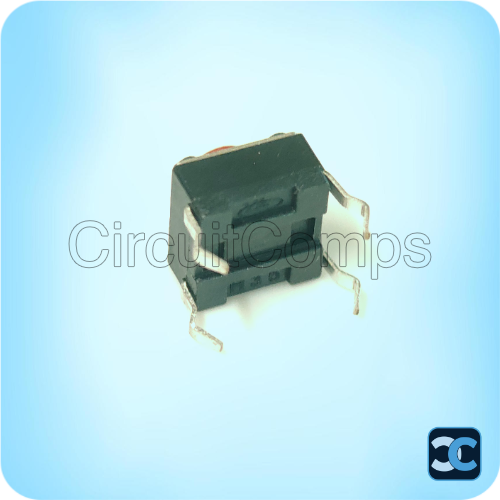 Tactile Switch 6x6x5mm Red Cap 4 Pin Through Hole