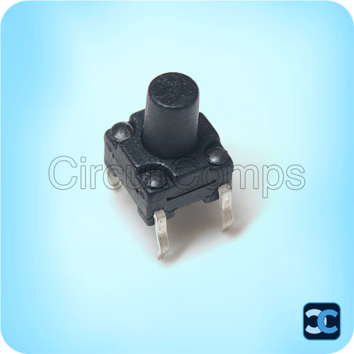 Tactile Switch 6x6x8mm Waterproof IP66 4 Pin Through Hole