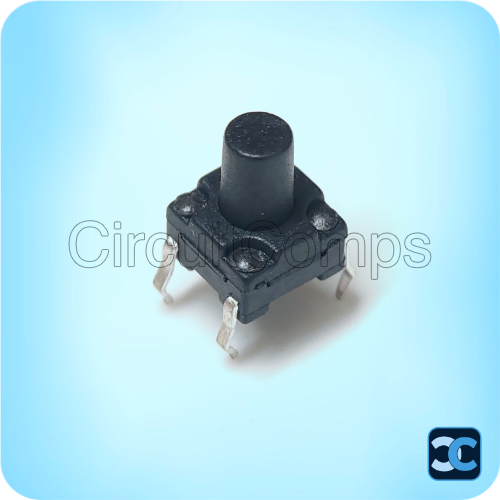 Tactile Switch 6x6x8mm Waterproof IP66 4 Pin Through Hole