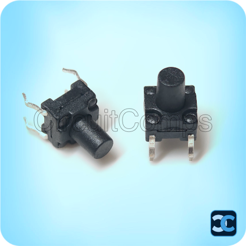 Tactile Switch 6x6x8mm Waterproof IP66 4 Pin Through Hole