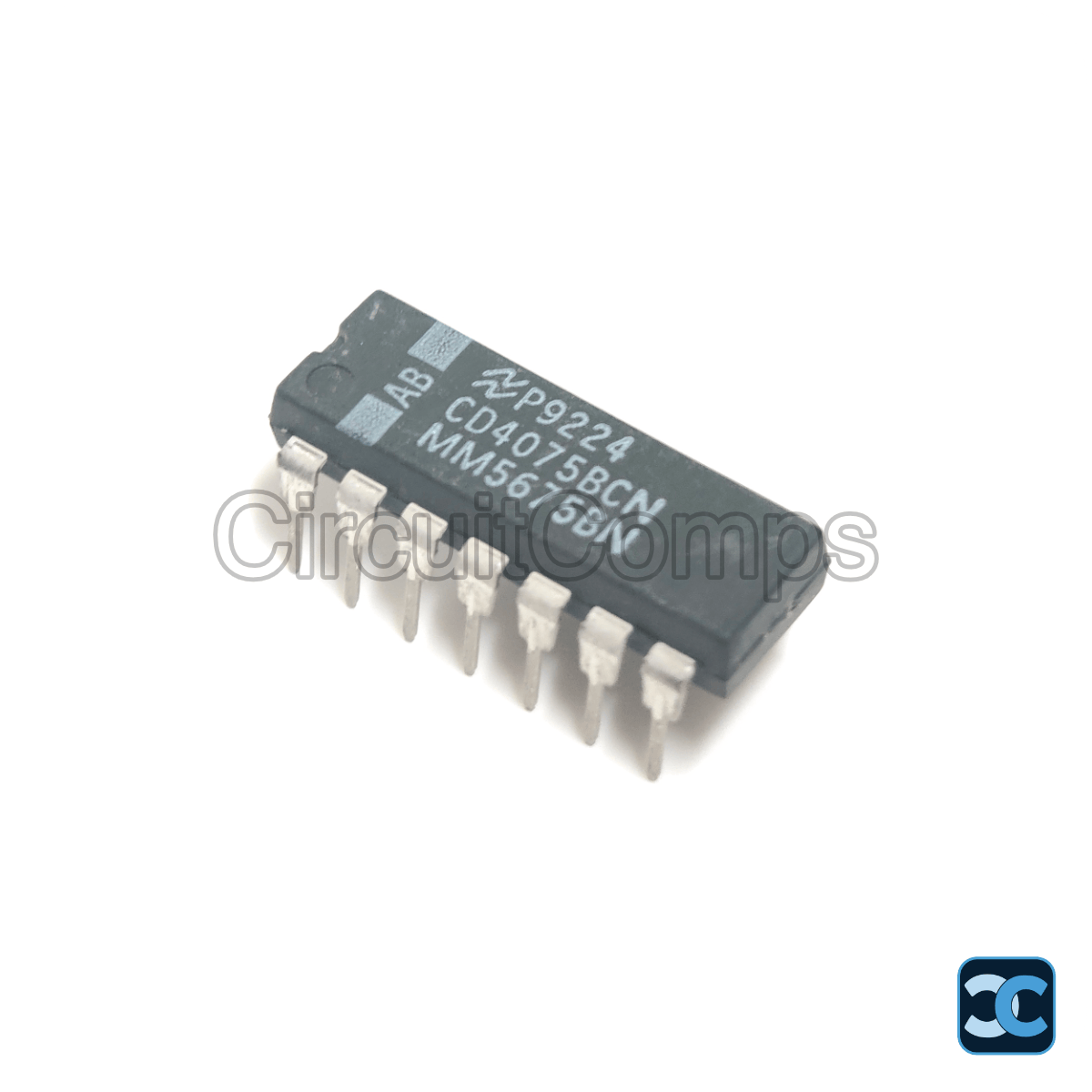 Triple 3-Input OR Gate CMOS Logic IC DIP-14 Through Hole CD4075BCN