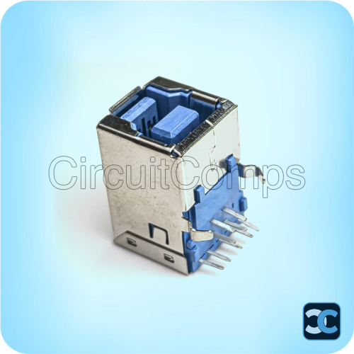 USB 3.0 Type B Male Connector – 9-Pin Right Angle