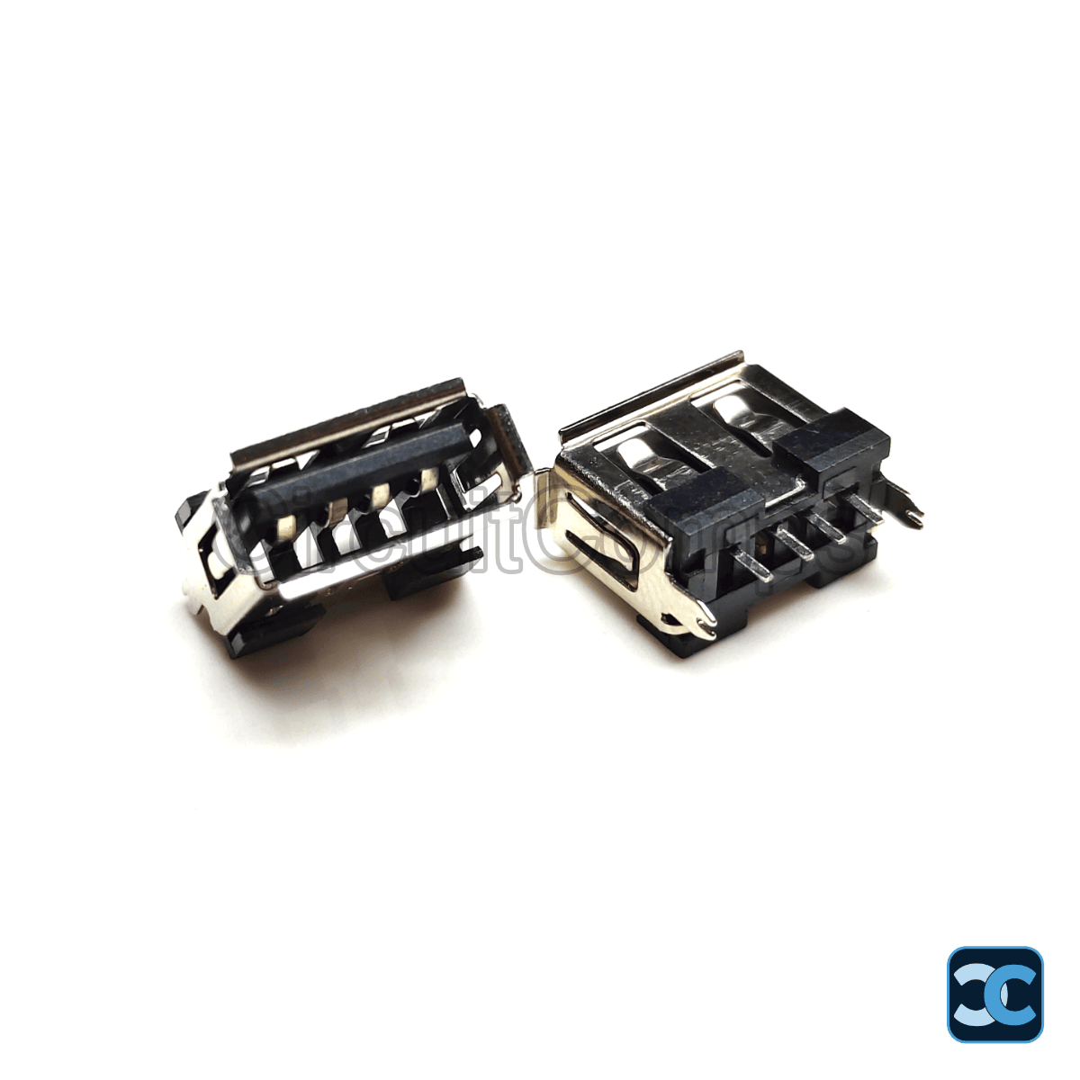 USB 2.0 Type A Female Through Hole PCB Connector