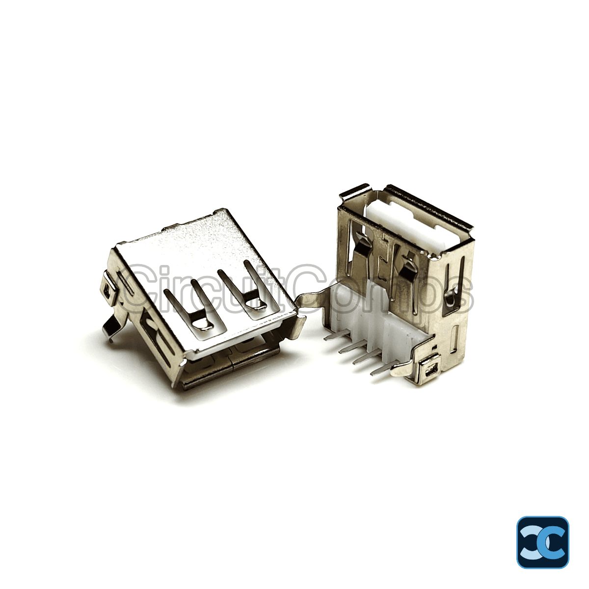 USB Type A Female Right Angle PCB Connector USB 2.0 4 Pin