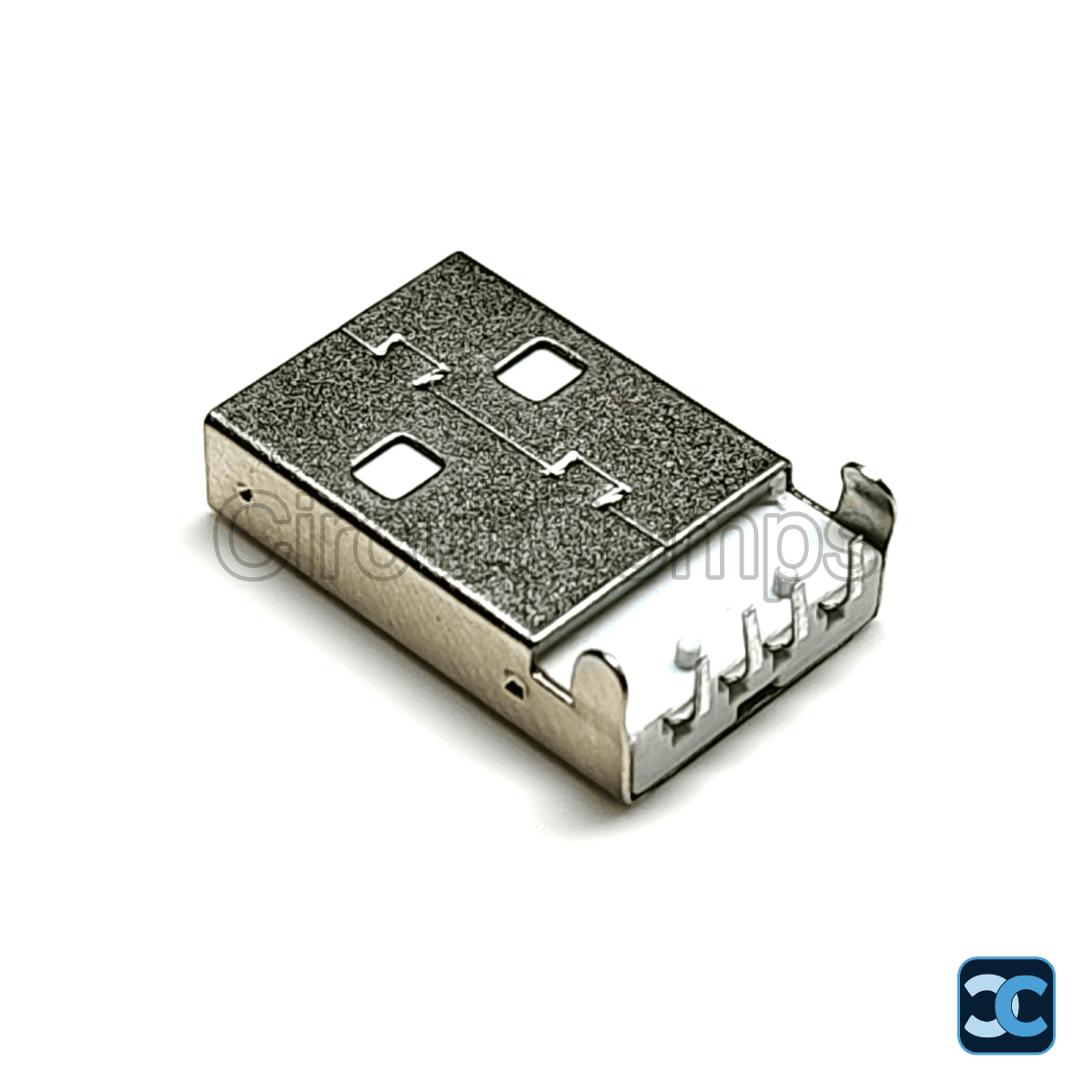 USB Type A Male Right Angle PCB Connector USB 2.0 Plug