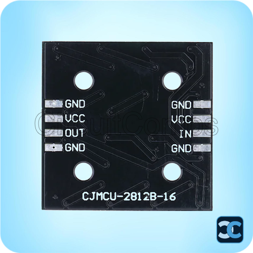 WS2812B(30x30 mm) 4×4 RGB LED Full-color Drive 16-Bit Development Board – Square Matrix (30mmx30mm)