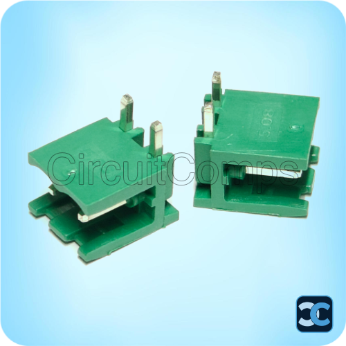 ZB XY2500 2 Pin 5.08mm Right Angle Male Pluggable Terminal